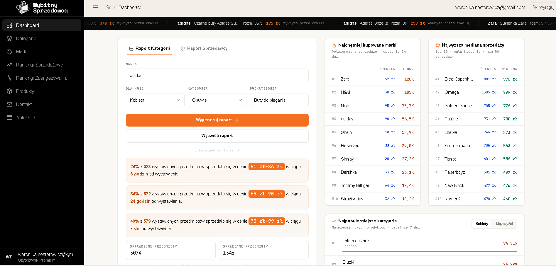 Dashboard preview